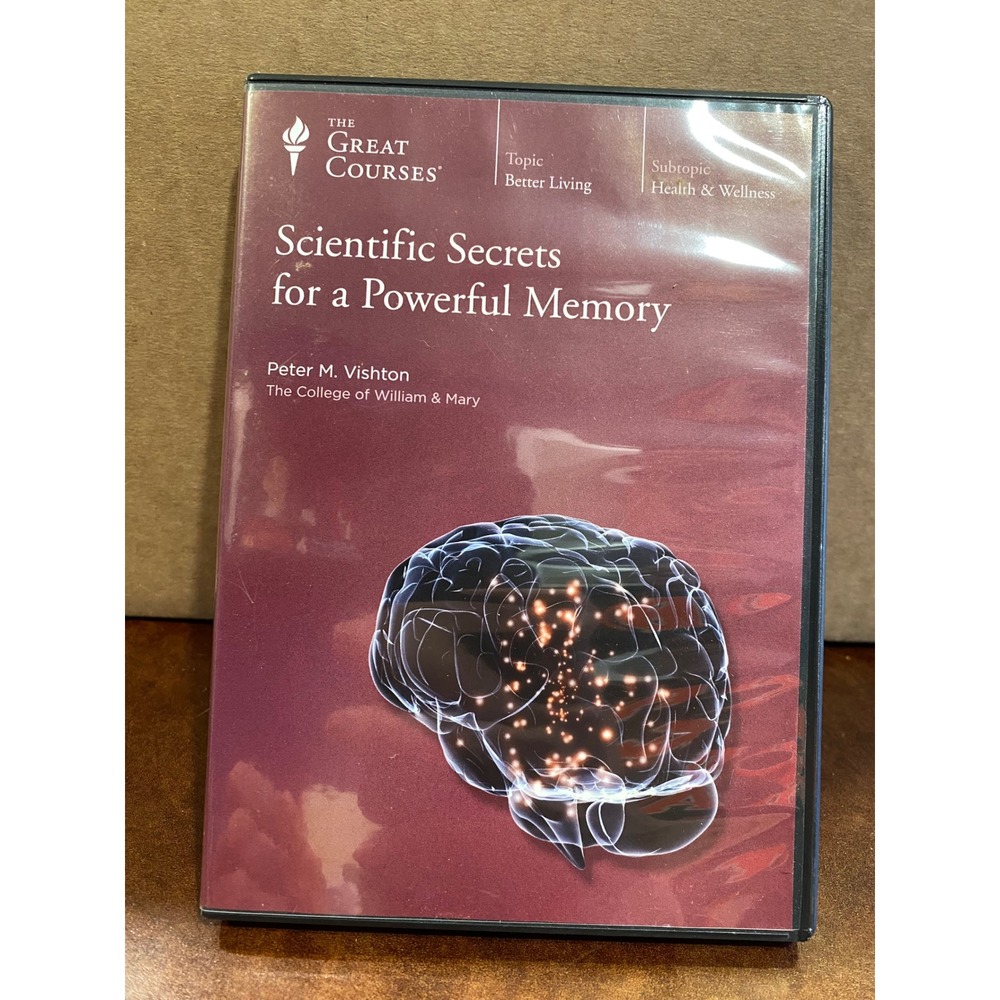 The Great Courses Scientific Secrets for a Powerful Memory DVD Peter M Vishton